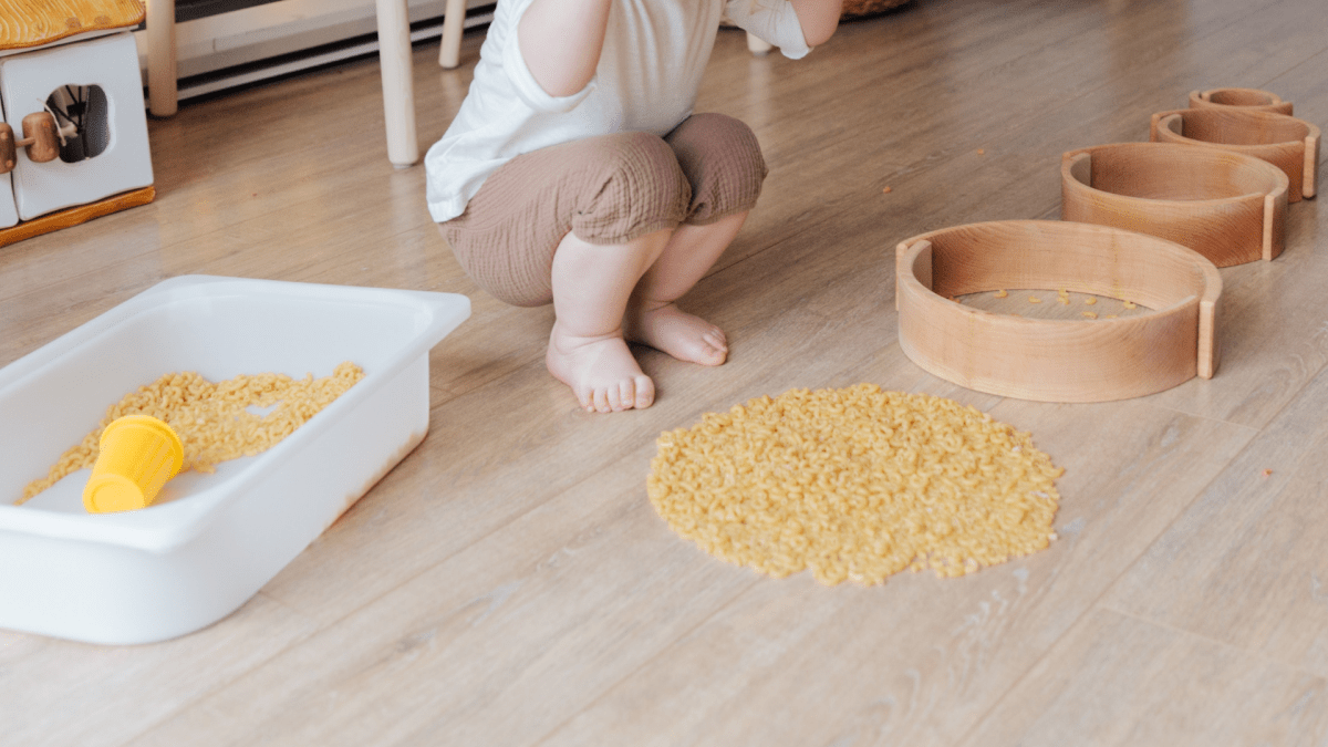 Balle Sensorielle Montessori Pour Bébé - 12 Cm, Différents Tissus, Stimulation Tactile | Sans BPA, En Coton