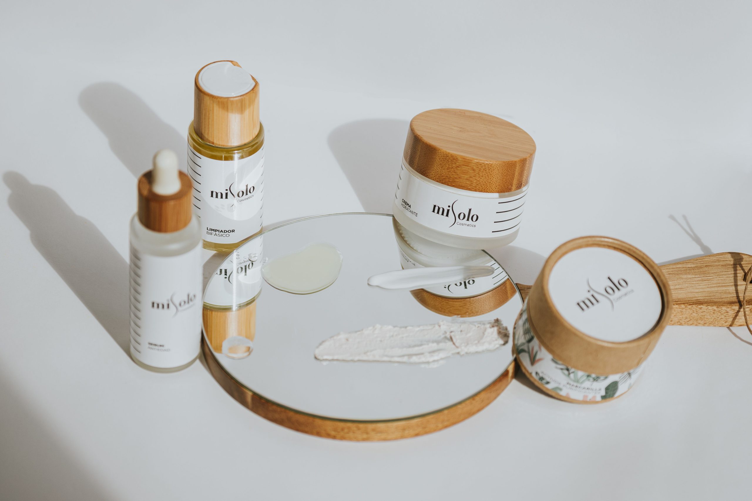 Produits de soin écologiques avec emballage bambou